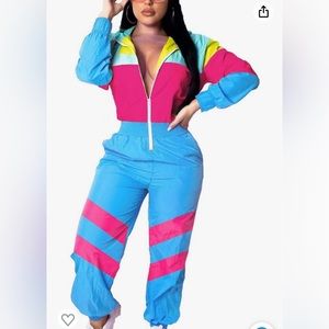 NWT Vintage-style ski windbreaker “snowsuit”